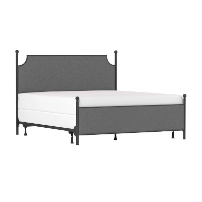 McArthur Metal And Upholstered Bed Matte Black/Gray Fabric - Hillsdale Furniture 14 McArthur Metal And Upholstered Bed Matte Black/Gray Fabric - Hillsdale Furniture - Image 12