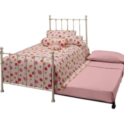 Twin Molly Bed Set With Rails And Trundle Steel - Hillsdale Furniture -Hillsdale Furniture GUEST 9c5ce0a6 1646 4eaf 9cad e88bf517e4c2