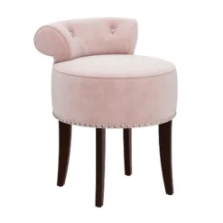 22.5" Lena Wood And Upholstered Vanity Stool - Hillsdale Furniture -Hillsdale Furniture GUEST 9de87b14 5785 4a4f 9bbf 52ce9f77cba8