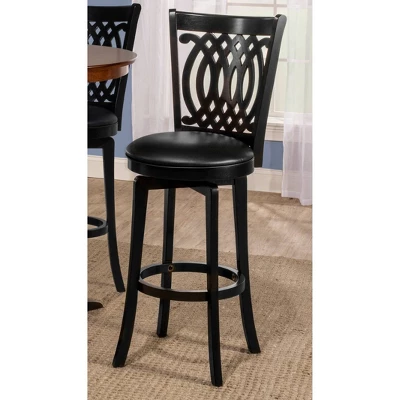 25" Van Draus Swivel Counter Height Barstool Metal/Black - Hillsdale Furniture 6 25" Van Draus Swivel Counter Height Barstool Metal/Black - Hillsdale Furniture - Image 4