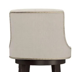 24" Halbrooke Swivel Counter Height Barstool Smoke/Cream - Hillsdale Furniture -Hillsdale Furniture GUEST a1ef3f3d e106 49c8 a792 4186b8f01df1