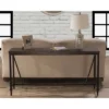 Trevino Sofa Table Walnut Brown/Copper - Hillsdale Furniture