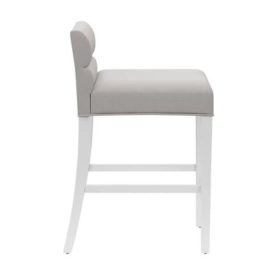 27" Desco Wood Upholstered Counter Height Barstool White - Hillsdale Furniture 6 27" Desco Wood Upholstered Counter Height Barstool White - Hillsdale Furniture - Image 4