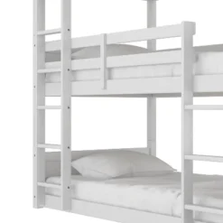 Twin Capri Wood Triple Bunk Bed White - Hillsdale Furniture -Hillsdale Furniture GUEST a6c24afb 328f 4c35 89fb cf9ec6738e81