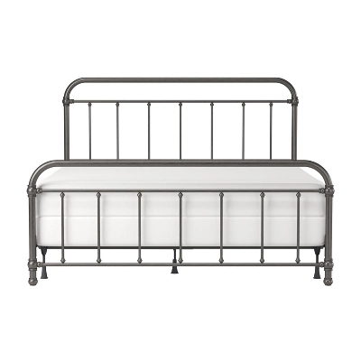 King Kirkland Metal Bed Aged Pewter - Hillsdale Furniture 6 King Kirkland Metal Bed Aged Pewter - Hillsdale Furniture - Image 4