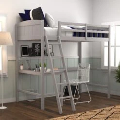 Twin Alexis Wood Arch Loft Bed With Desk - Hillsdale Furniture -Hillsdale Furniture GUEST a8f2457c acf8 42c7 89d3 173c03ebe5ec