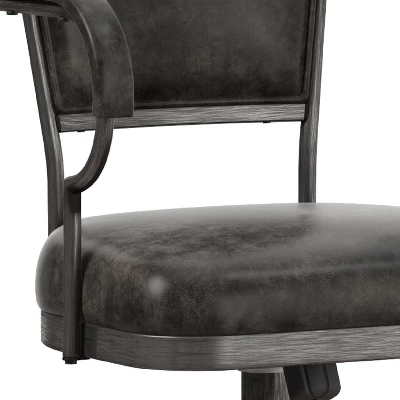 Bridgetown Metal Bar Height Swivel Stool Pewter - Hillsdale Furniture 9 Bridgetown Metal Bar Height Swivel Stool Pewter - Hillsdale Furniture - Image 7