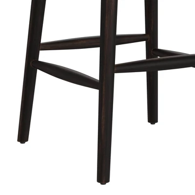 Braddock Spindle Back Memory Return Swivel Counter Height Barstool Rubbed Black - Hillsdale Furniture 9 Braddock Spindle Back Memory Return Swivel Counter Height Barstool Rubbed Black - Hillsdale Furniture - Image 7