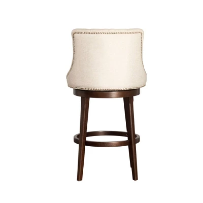 30" Halbrooke Swivel Barstool Smoke/Cream Hillsdale Furniture 4 30" Halbrooke Swivel Barstool Smoke/Cream Hillsdale Furniture - Image 2