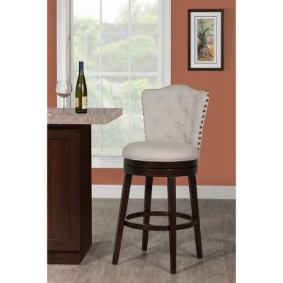 Edenwood Swivel Counter Height Barstool Cream - Hillsdale Furniture 3 Edenwood Swivel Counter Height Barstool Cream - Hillsdale Furniture