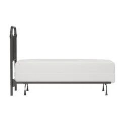 Twin Kirkland Metal Headboard With Frame Aged Pewter - Hillsdale Furniture -Hillsdale Furniture GUEST b0cc98c6 b523 49ba 8b32 480a1d78d842