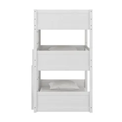 Twin Capri Wood Triple Bunk Bed White - Hillsdale Furniture -Hillsdale Furniture GUEST b3d9c45d 10e3 41b8 beba 5d788f9b66d5