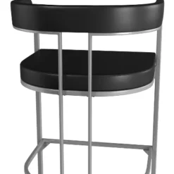 Cannonwood Half Moon Shape Metal Upholstered Back Counter Height Stool Silver - Hillsdale Furniture -Hillsdale Furniture GUEST b532d1b0 b88e 49fb 9040 f09a83cd315f