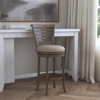 Thredson Swivel Height Barstool Light Antiqued Gray Wash - Hillsdale Furniture 12 Thredson Swivel Height Barstool Light Antiqued Gray Wash - Hillsdale Furniture - Image 10