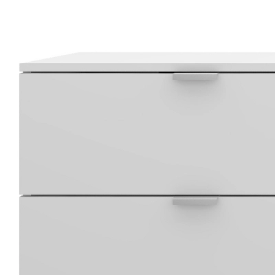 Delmar Wood 6 Drawer Dresser Matte White - Hillsdale Furniture 10 Delmar Wood 6 Drawer Dresser Matte White - Hillsdale Furniture - Image 8
