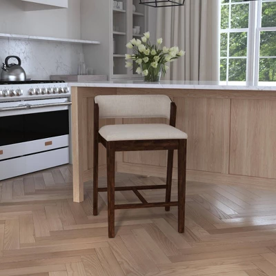 Dresden Non Swivel Counter Height Barstool Walnut - Hillsdale Furniture 12 Dresden Non Swivel Counter Height Barstool Walnut - Hillsdale Furniture - Image 10