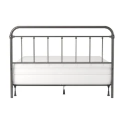 King Kirkland Metal Headboard With Frame Aged Pewter - Hillsdale Furniture -Hillsdale Furniture GUEST c555fbf7 f1f4 456d 9748 b9d54983d654