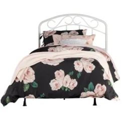 Jolie Metal Arched Scroll Design Headboard And Bed Frame White - Hillsdale Furniture -Hillsdale Furniture GUEST c66dbd4e 3f0d 4146 ba0c f27c115766a3