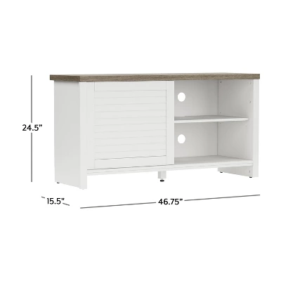 47" Handerson Wood TV Stand For TVs Up To 52" - Hillsdale Furniture 4 47" Handerson Wood TV Stand For TVs Up To 52" - Hillsdale Furniture - Image 2