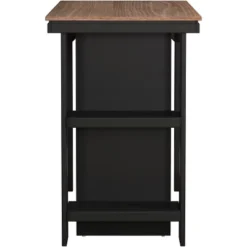 Knolle Park Wood Counter Height Table Black/Wire Brush Oak Finished Top - Hillsdale Furniture -Hillsdale Furniture GUEST c9abe57c 4e46 4422 87f4 a29b2faa353f