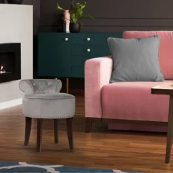 22.5" Lena Wood And Upholstered Vanity Stool - Hillsdale Furniture -Hillsdale Furniture GUEST cb11891a da4a 4635 bba5 4086b0f4bd9c