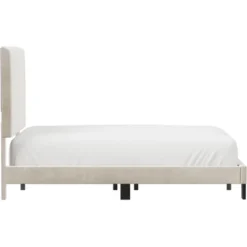 Full Crestone Upholstered Adjustable Height Platform Bed Cream - Hillsdale Furniture -Hillsdale Furniture GUEST cb48bcbe 749b 4aaf a597 2a1bfc448ecd
