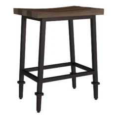 Set Of 2 Trevino Backless Non Swivel Counter Height Barstool Brown/Copper Metal - Hillsdale Furniture -Hillsdale Furniture GUEST cb51d35c 94de 430d b265 fe425499ec1f