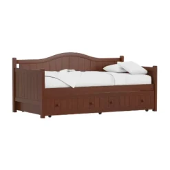 Staci Wood Daybed With Trundle Twin - Cherry - Hillsdale Furniture -Hillsdale Furniture GUEST d2779858 222c 4576 a464 d8bd094d04b3
