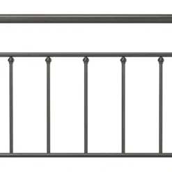 Queen Kirkland Metal Bed Aged Pewter - Hillsdale Furniture -Hillsdale Furniture GUEST d543e6c5 faa4 4400 940e a71c70d8fe62 1