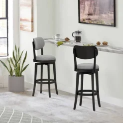 31" Sloan Swivel Barstool Black/Gray - Hillsdale Furniture 21 31" Sloan Swivel Barstool Black/Gray - Hillsdale Furniture -Hillsdale Furniture GUEST d5f0019a 6439 435a 94ee 4c3113ba4d34