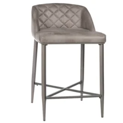 Set Of 2 Phoenix Non Swivel Counter Height Barstool Gray - Hillsdale Furniture -Hillsdale Furniture GUEST d61d1107 c771 4c6f 84a4 c509ad37c86c