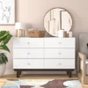 Kincaid Wood 6 Drawer Dresser Matte White - Hillsdale Furniture -Hillsdale Furniture GUEST d918357d caeb 4108 90ea 8d0956843918