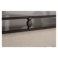 Ashley Metal And Upholstered Bed Set Linen Stone Fabric/Rustic Brown - Hillsdale Furniture -Hillsdale Furniture GUEST d99ee864 33d7 4add 9790 92c22e493e3e