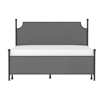 McArthur Metal And Upholstered Bed Matte Black/Gray Fabric - Hillsdale Furniture 5 McArthur Metal And Upholstered Bed Matte Black/Gray Fabric - Hillsdale Furniture - Image 3