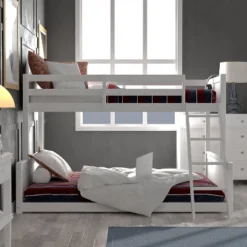 Twin Over Full Capri Wood Bunk Bed White - Hillsdale Furniture -Hillsdale Furniture GUEST e2223bd6 e8e0 4432 82fc 96f3a68e058c
