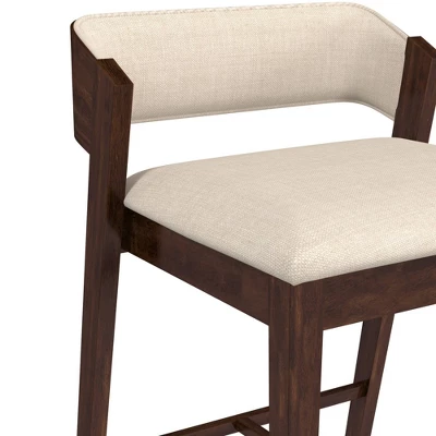 Dresden Non Swivel Counter Height Barstool Walnut - Hillsdale Furniture 9 Dresden Non Swivel Counter Height Barstool Walnut - Hillsdale Furniture - Image 7