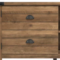 70" Prestwick Gaming Ready Wood TV Stand With 2 Doors And Shelves For TVs Up To 78" Knotty Oak Top - Hillsdale Furniture -Hillsdale Furniture GUEST e81afd15 ec5e 4037 bd77 ea6050e9be86