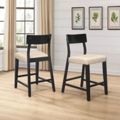 Set Of 2 Knolle Park Counter Height Barstools Black - Hillsdale Furniture -Hillsdale Furniture GUEST ea3680e8 53cc 4eef 8896 404c141012c3
