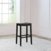 30" Fiddler Wood Backless Counter Height Barstool Black - Hillsdale Furniture
