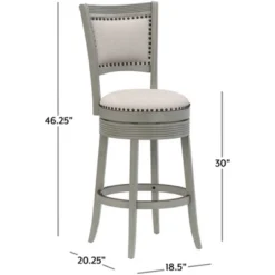 Lockefield Wood Bar Height Swivel Barstool - Hillsdale Furniture -Hillsdale Furniture GUEST f1a1e60f 6317 47e3 88bd 6f7d1cb7211f