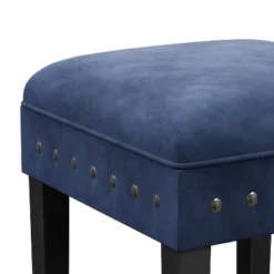 Cassidy Wood Upholstered Backless Counter Height Stool Black/Blue Velvet - Hillsdale Furniture 16 Cassidy Wood Upholstered Backless Counter Height Stool Black/Blue Velvet - Hillsdale Furniture -Hillsdale Furniture GUEST f7152f8d bca9 4b6e a3ee 6197578c0734