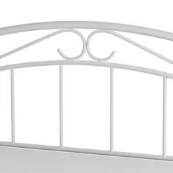 Jolie Metal Arched Scroll Design Headboard And Bed Frame White - Hillsdale Furniture -Hillsdale Furniture GUEST f7e48666 9ce4 4ef4 afcf 7fa6bc7bc7b8