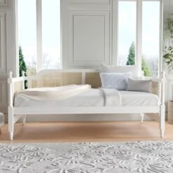 Twin Melanie Upholstered Daybed White Fabric - Hillsdale Furniture 26 Twin Melanie Upholstered Daybed White Fabric - Hillsdale Furniture -Hillsdale Furniture GUEST f98744b8 cb1f 4aa0 95a2 d924ff7dc560